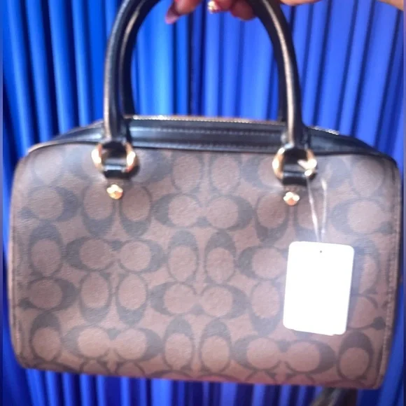 COACH Rowan Satchel in Signature Canvas, NWT